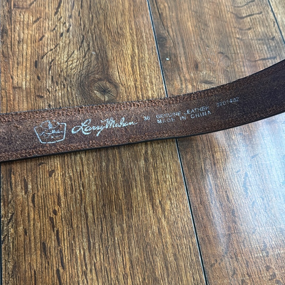 Larry Mahan Real Leather Belt - Picture 4 of 5